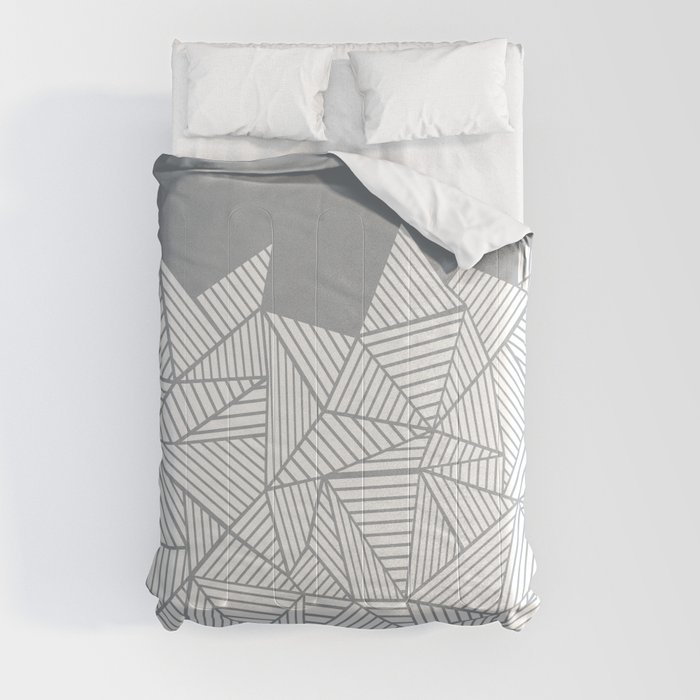 Abstract Mountain Grey Comforter