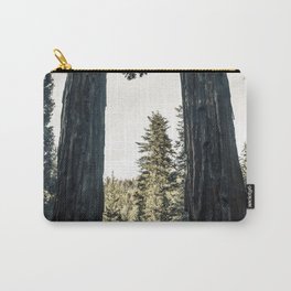 Twin giant redwoods / sequoias Pacific Coast California nature color landscape photograph / photography Carry-All Pouch