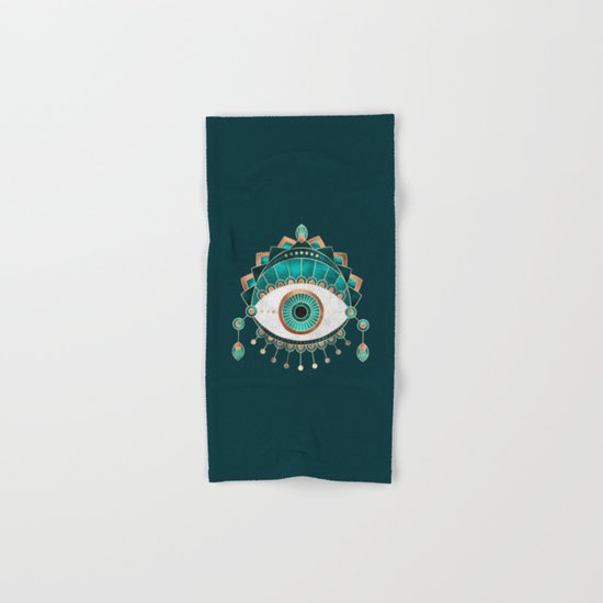 Teal Eye Hand & Bath Towel