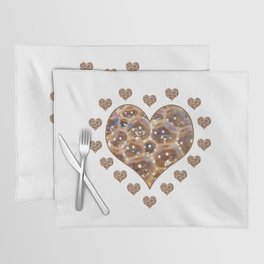 Coffee Heart Bubbles Placemat