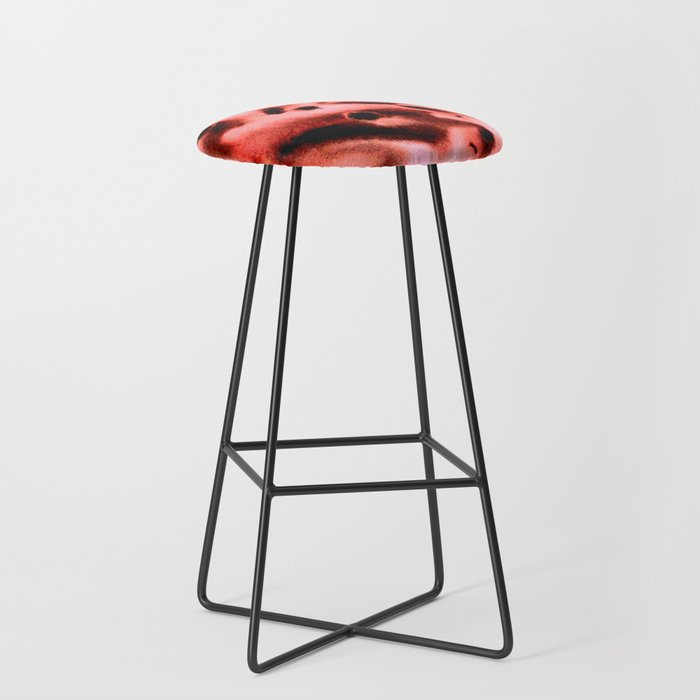 Big Spots in Red! Bar Stool