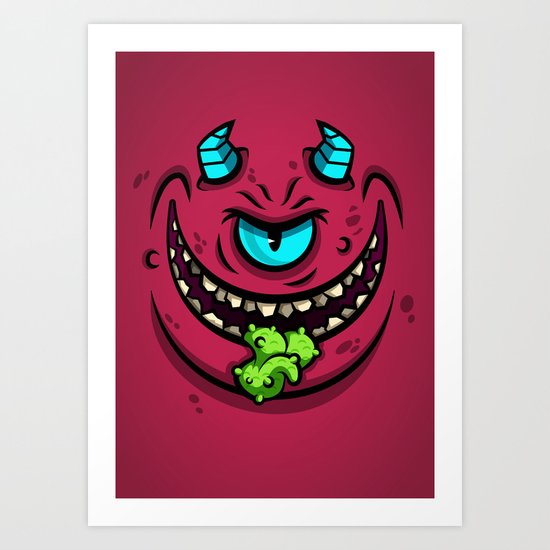 HORN MONSTER Art Print