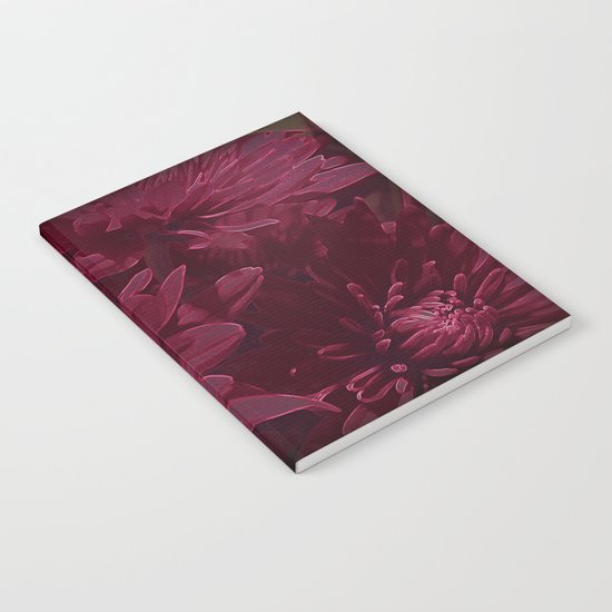 Burgundy Chrysanthemums Notebook