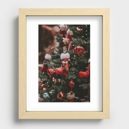 Christmas Tree Portrait  Recessed Framed Print