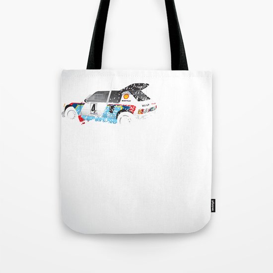 Juha Kankkunen-Juha Piironen, Peugeot 205 T16 E2, 1986 Swedish Rally Tote Bag
