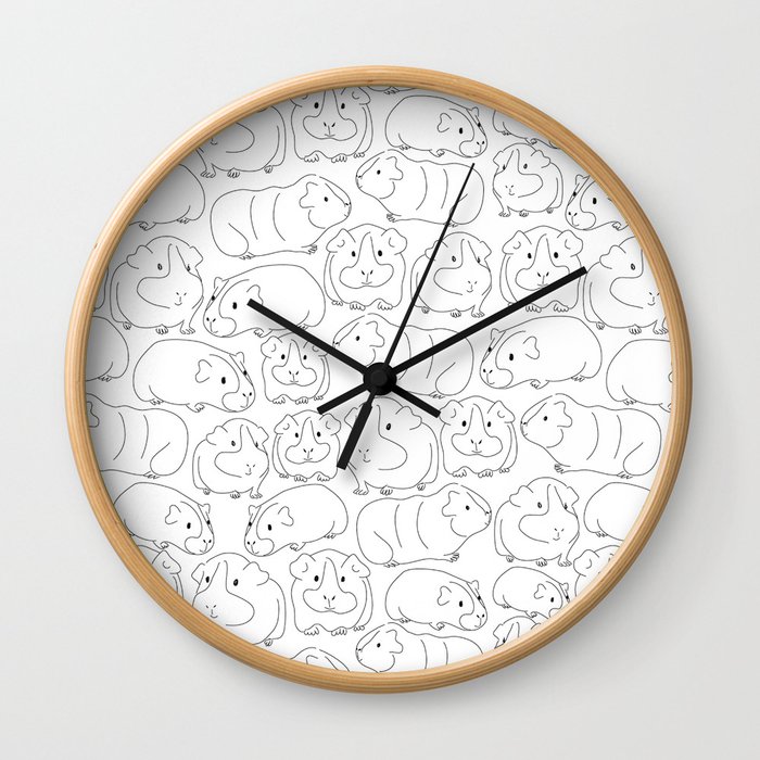 Sketchy Guinea Pigs Wall Clock