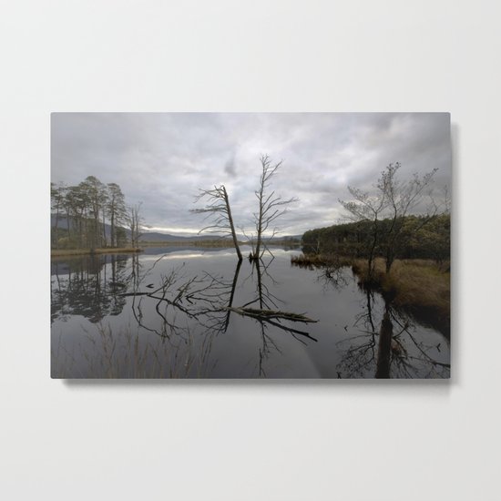 Still Water at Loch Mallachie Metal Print