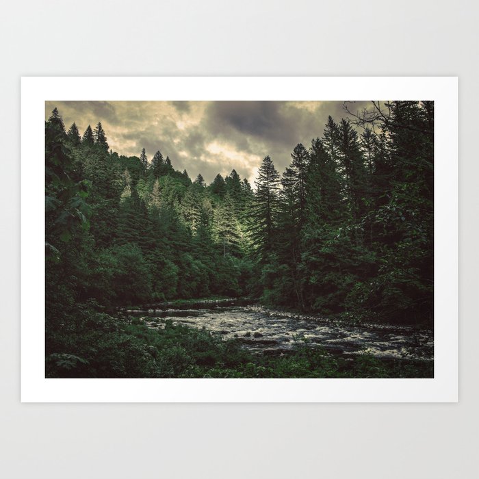 Pacific Northwest River - Nature Photography Kunstdrucke Pacific Northwest River - Nature Photography Kunstdrucke