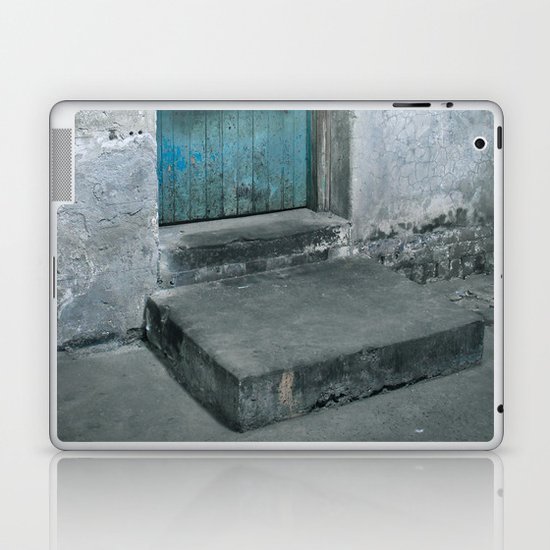 What's behind the old blue door? Laptop & iPad Skin