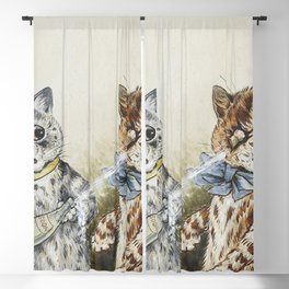 Pop! Eccentric Cats of Louis Wain Art Prints Blackout Curtain