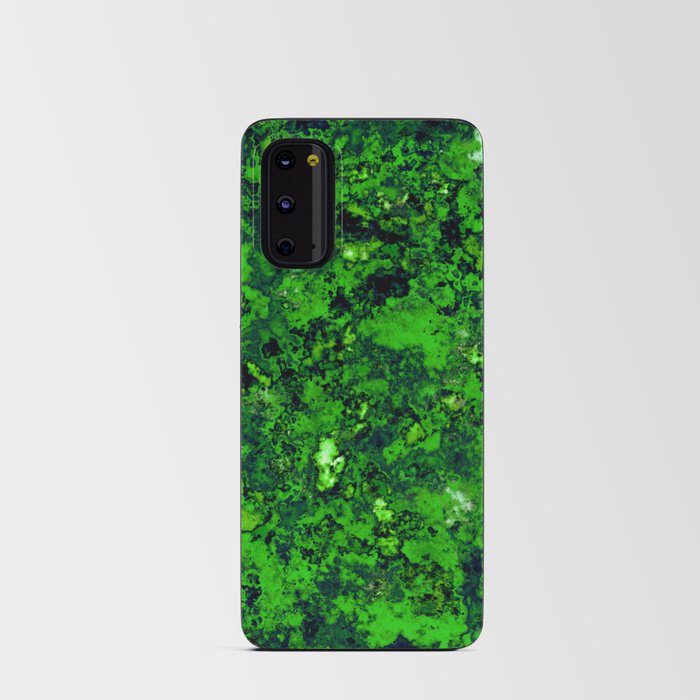 Green glass fragments Android Card Case