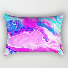 Liquid Color Colorful Marble 19 Rectangular Pillow