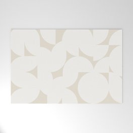 Abstract Shapes - Neutral White I Welcome Mat
