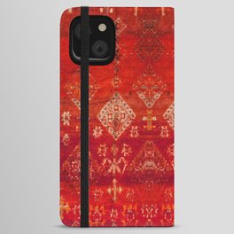 Vintage Heritage Moroccan Carpet Design iPhone Wallet Case