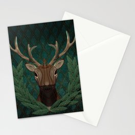 The deer who wants to be a huntress Stationery Card