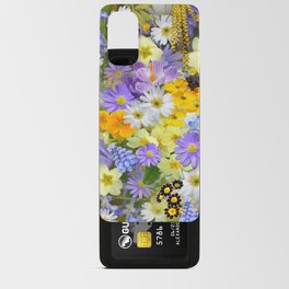 Spring colorful flowers vintage  Android Card Case