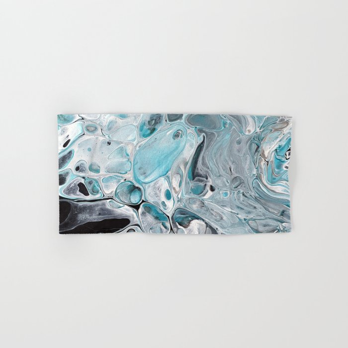 pale blue towels