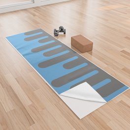 Blue & Grey | Focus + Relaxation | Colorblock | Yoga Towel
