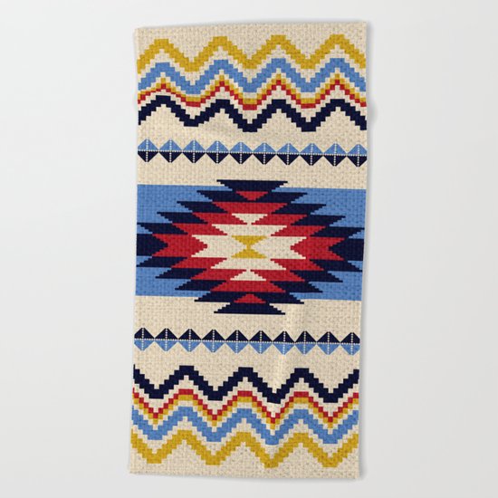 Aztec pattern Beach Towel