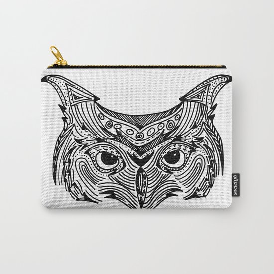 Owl Mandala Carry-All Pouch