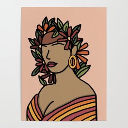 Flower Lady Poster