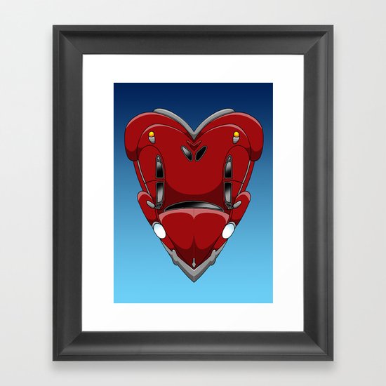 Be still my beetle heart Framed Art Print