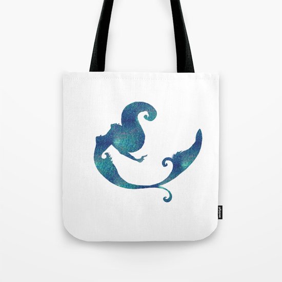 Azure mermaid Tote Bag