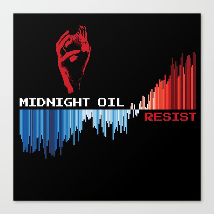 midnight oil resist album tour 2022 Canvas Print