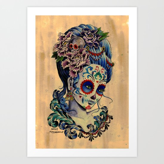 Marie de los Muertos Art Print