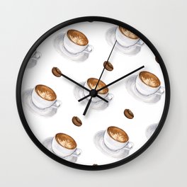 Cappuccino - diagonal Wall Clock