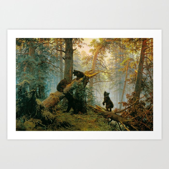 Ivan Shishkin "Morning in a Pine Forest" Art Print