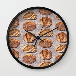 Freshly Baked Bread - Bread Lovers Artwork  Wall Clock