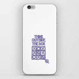 THINK OUTSIDE THE BOX iPhone Skin