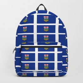 Flag of alberta -albertan,calgary,edmonton,athabasca,wild rose,berta,Louise. Backpack