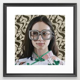 Side Eye Framed Art Print