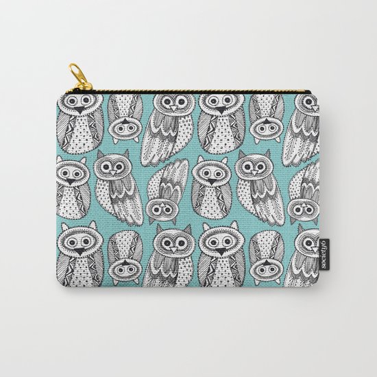 Hand dravn Cute Owl Carry-All Pouch