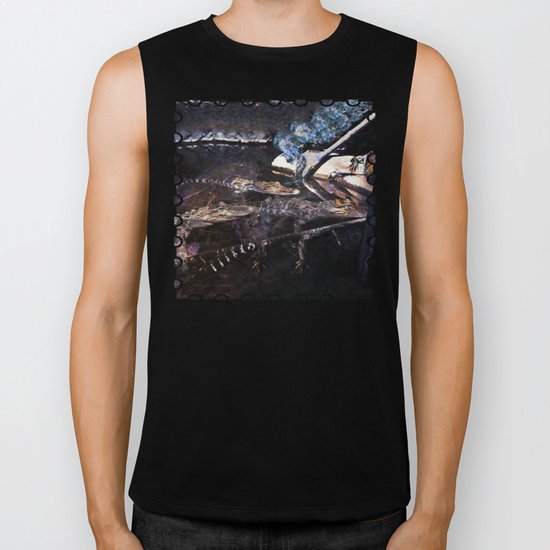 Falling Alligator Tank Of The Funky Newcomer Biker Tank