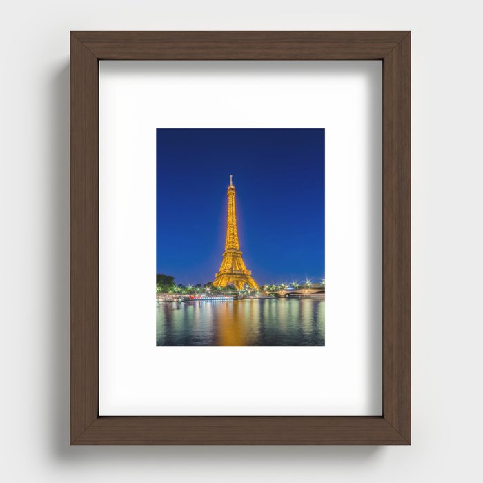 Eiffel Tower Recessed Framed Print