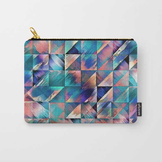Textural Reflections of Turquoise Carry-All Pouch