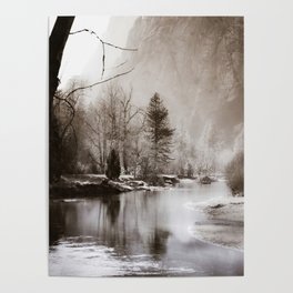 Flow, River, Flow -- The Merced River Flows Through Yosemite Poster