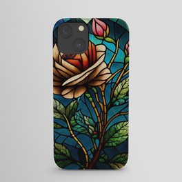 Stained Glass Flower iPhone Case