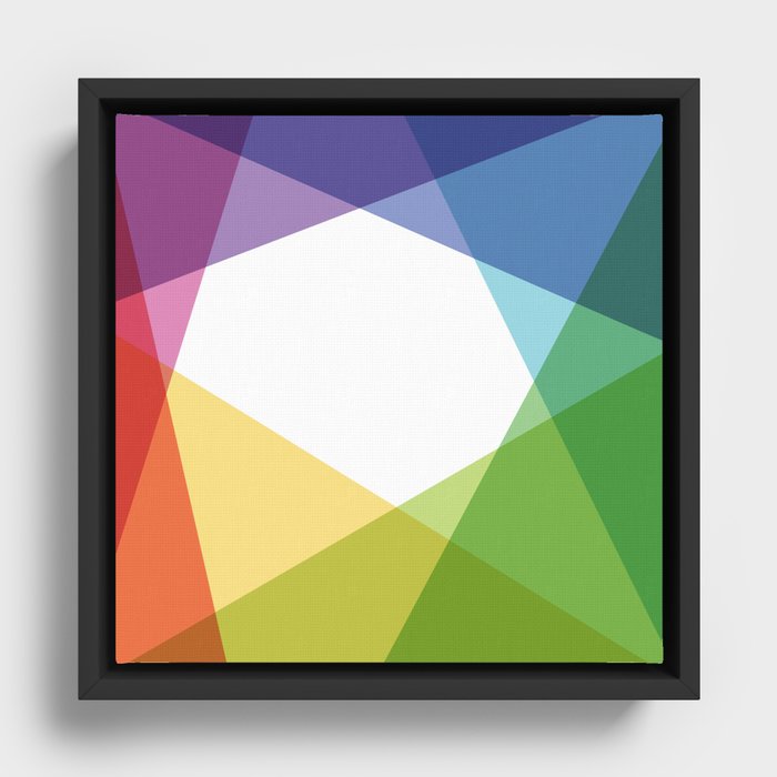 Fig. 004 Colorful Shapes Framed Canvas