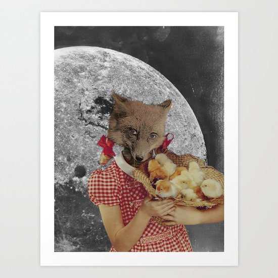 Counting chickens Art Print