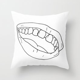 Gap Tooth Grin Throw Pillow