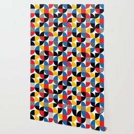 Minimalist Memphis Bauhaus Geometric Art Wallpaper