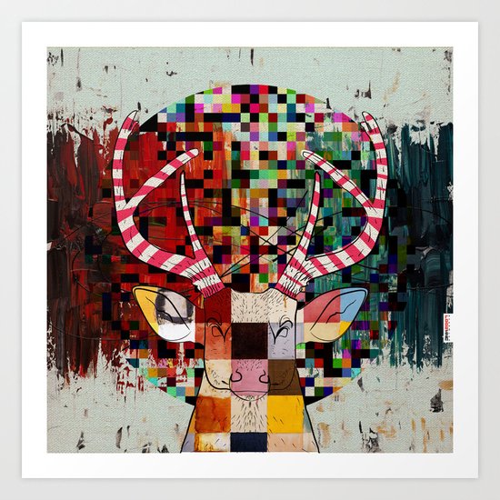 Oh my deer Art Print