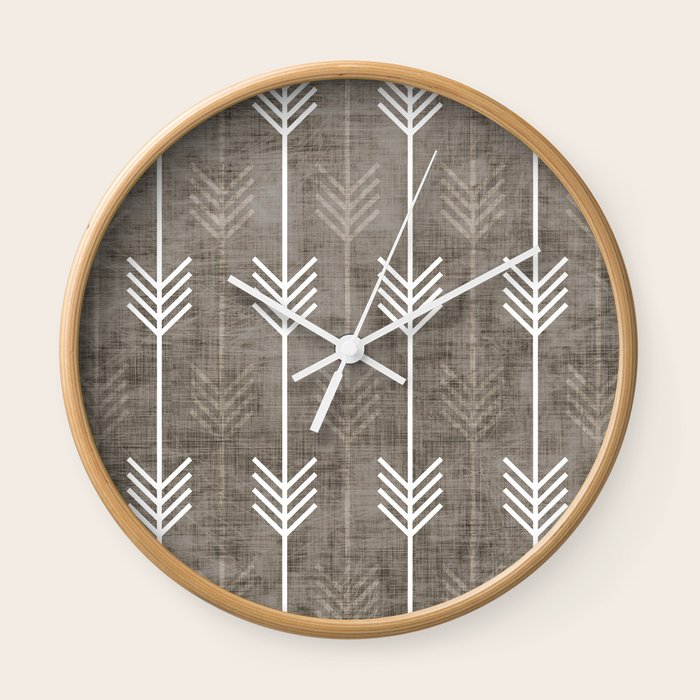 dirty arrows Wall Clock by holli zollinger Society6