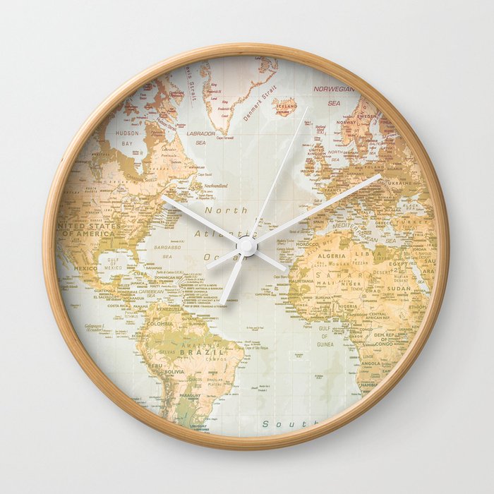 Pastel World Wall Clock