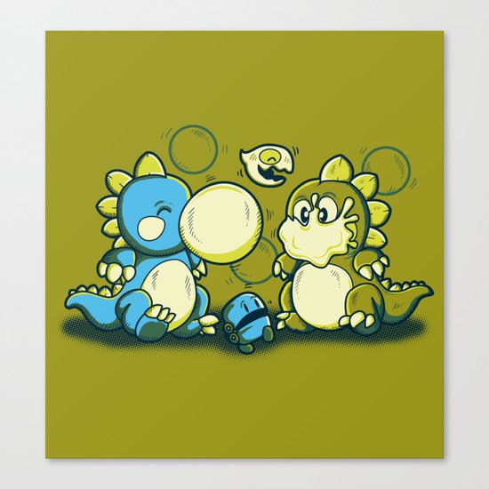 BUBBLE JOKE Canvas Print