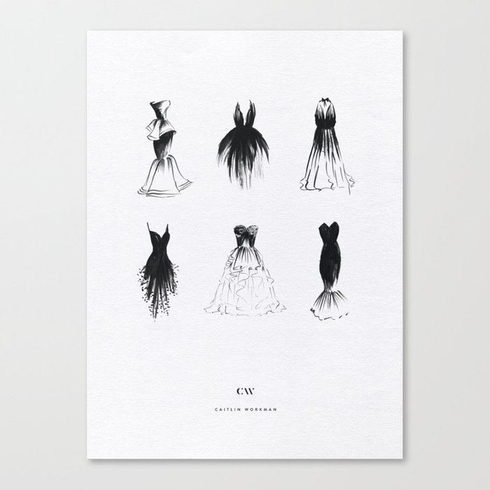 Little Black Dress Collection Canvas Print